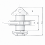 Twist lock Stacking Pin