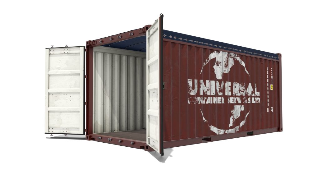 open top shipping container