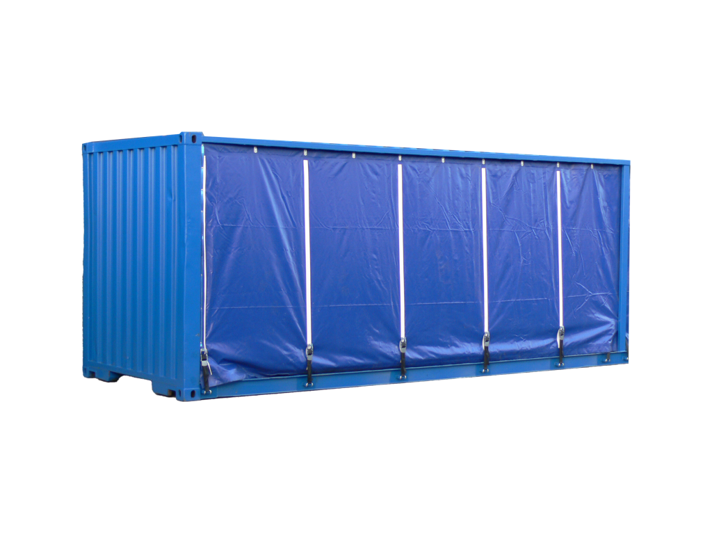 side curtain shipping container