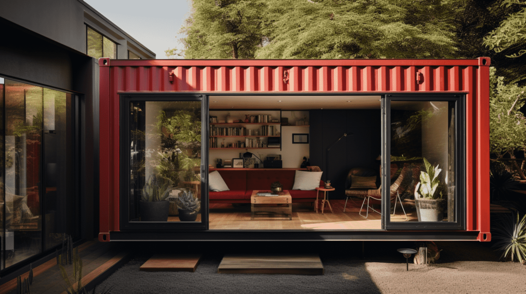 guest house shipping container extension