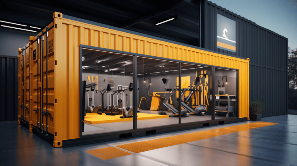 Shipping container discount home gym ideas