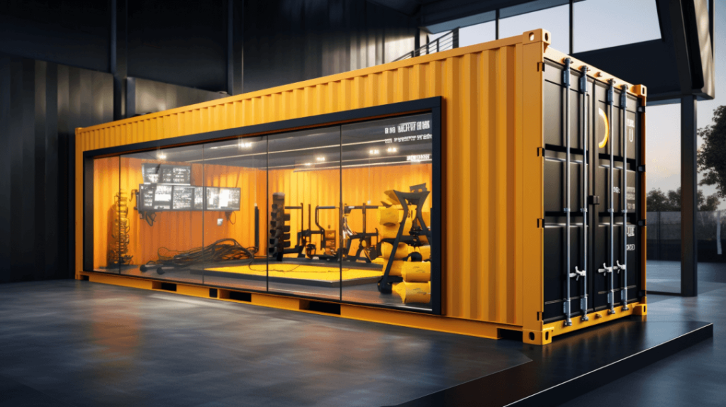 Storage container online gym