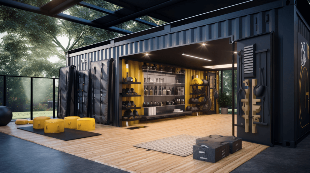 Unique Affordable Converted Shipping Container Gym Ideas