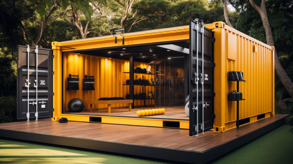 Unique Affordable Converted Shipping Container Gym Ideas