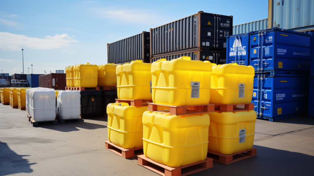 Polyethylene shipping containers