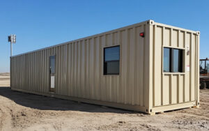 steel cabin on site