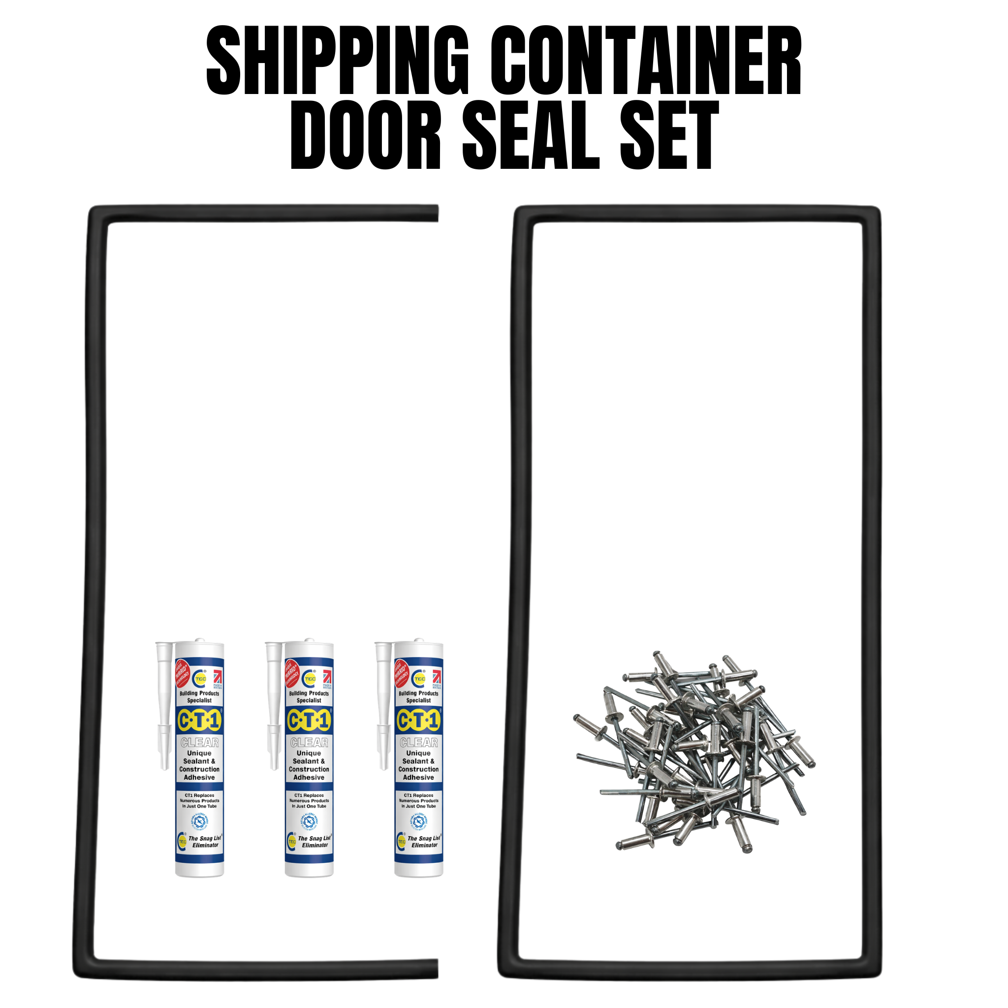 Shipping Container Door Gasket Seals – SET
