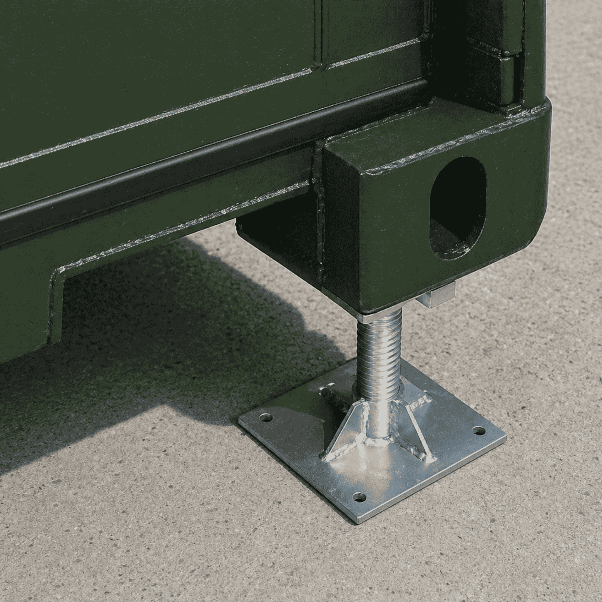 Shipping Container Adjustable Levelling Pad