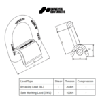 D-ring 10T Drawing