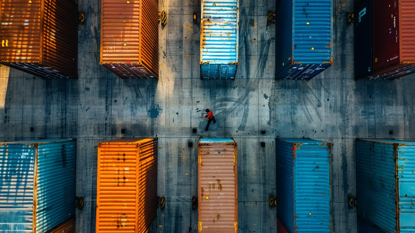 Person buying a used shipping container