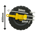 Fixed Side Mounted Caster Wheel