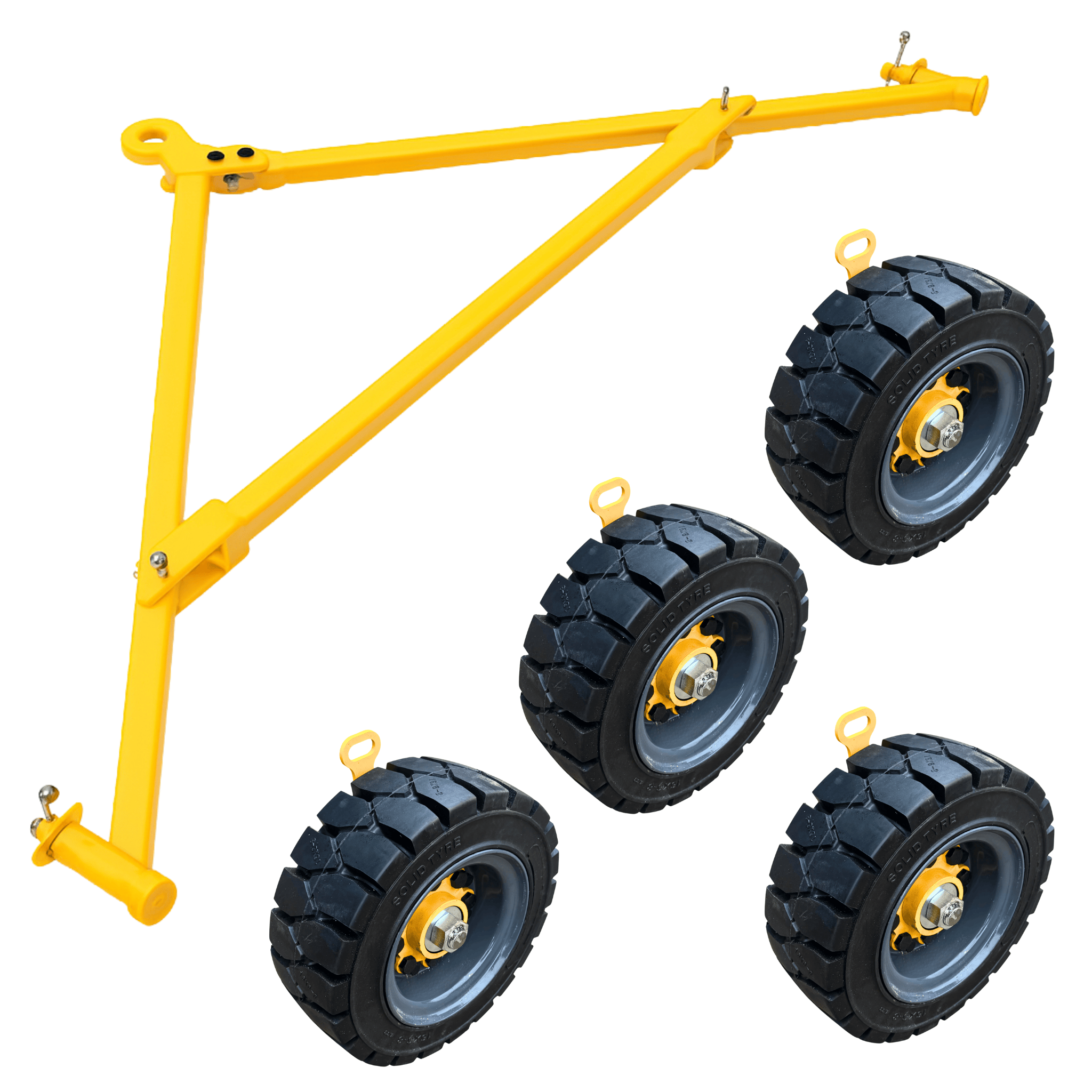 Shipping Container Side Mount Wheels & Tow Bar Kit