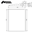 Aluminium Container Ramp 1.5T Rated - Drawing