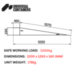 7T RED Container Ramp