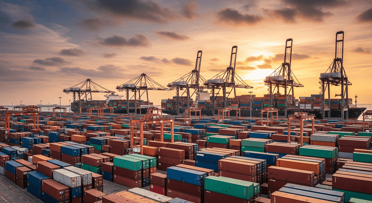 Shipping container dock