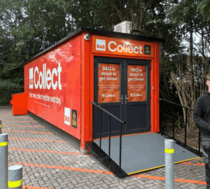 B&Q Click & Collect Container Conversion for Tesco Car Parks