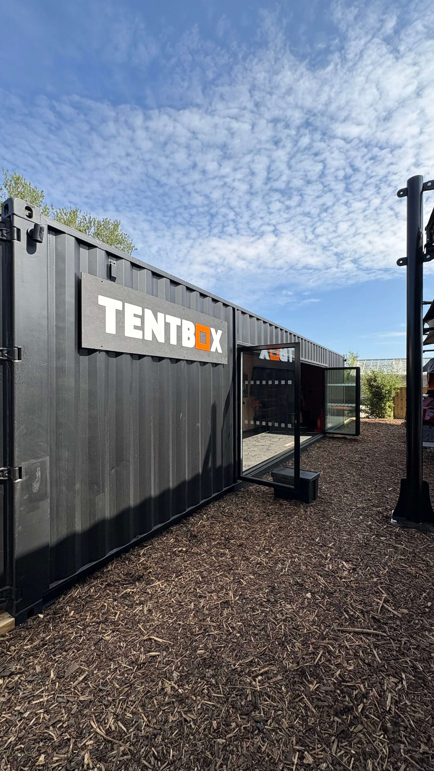 Shipping Container Showrooms and Storage for TentBox